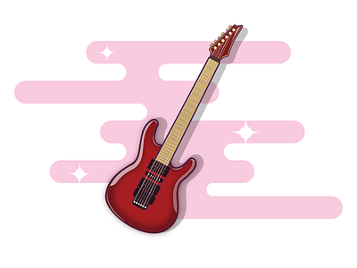 Guitar guitar illustration vector