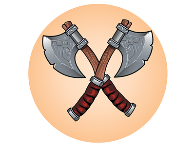 Axe axe gradient illustration vector