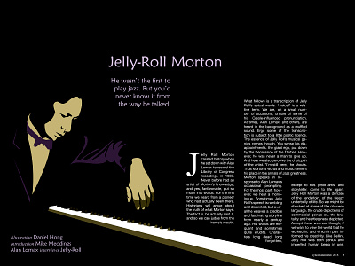 Syncopation Dribbble Jelly jazz magazine spread print design syncopation