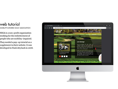 Web tutorial - Mobility Impaired Golf Association non profit web design