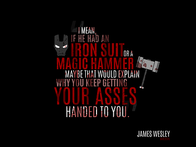 Daredevil - James Wesley daredevil james wesley marvel quote quotes type typography