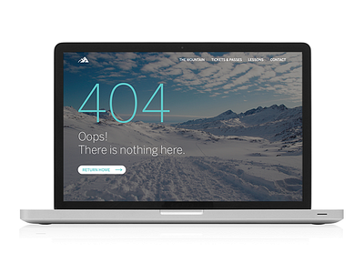 Daily UI 008 - 404 Page 404 daily ui design error interface snow ui web