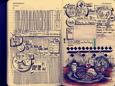 Vegetarian diary draw drawing sketch sketchbook