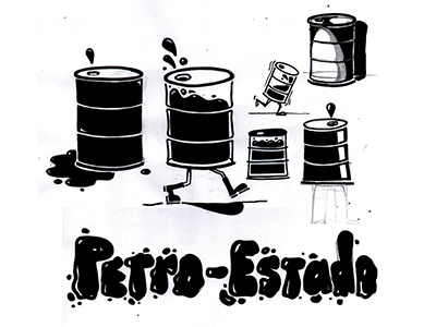 Barril de petroleo / barrel of oil (sketch)