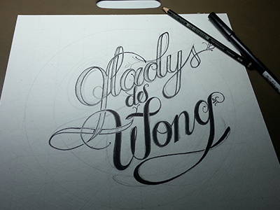 Wong Lettering calligraphy lettering typo typography