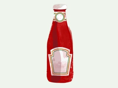 Ketchup bottle bottle illustration ilustracion ketchup salsa sauce tomate tomato