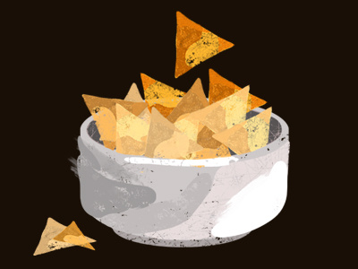 Nacho bowl bowl food illustration ilustracion mexican nacho nachos