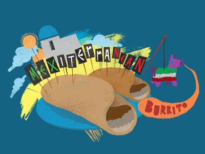 Mexiterranean Burrito burrito illustration ilustracion mexiterranean photoshop