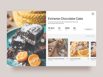 Yummy Cakes cake design figma graphic design ui ux web website yummy yummy menu