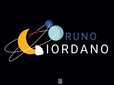 Bruno Giordano LOGO flat illustration logo planet solarsystem soup space