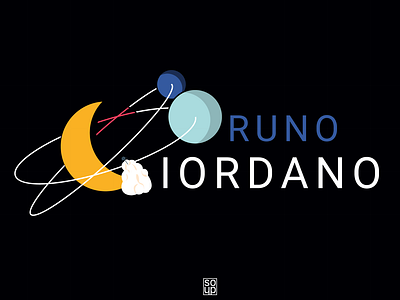 Bruno Giordano LOGO flat illustration logo planet solarsystem soup space