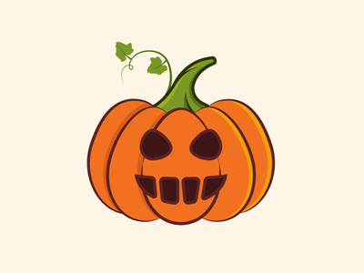 Halloween Pumpkin spookey vector ilustration plant halloween pumpkin