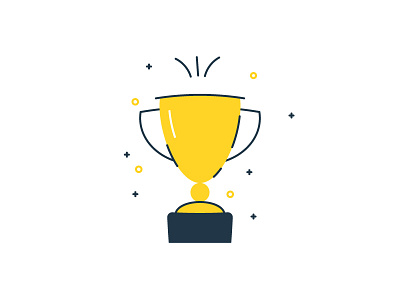 Achivement comp competition cup icon line reward trophy vector vector illustration winner winners