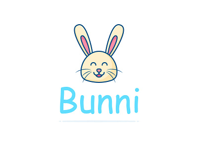 Bunny Logo animal animal logo bunny cute happy little rabbit