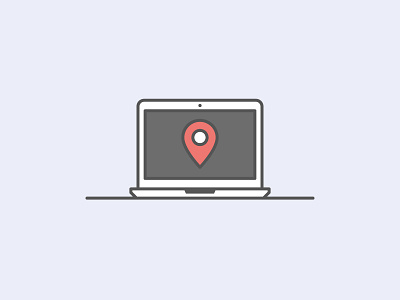 Location globel location laptop location online location pin red