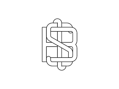 Monogram b brand bsi bsl i l logo mark monogram s type vector