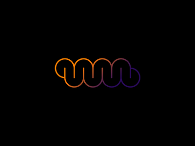 WM Monogram brand logo mark monogram type vector wm