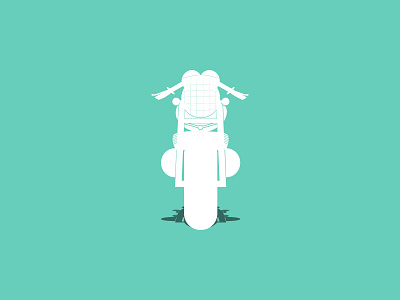 Cafe art bike cafe racer illustration motorcycle vector