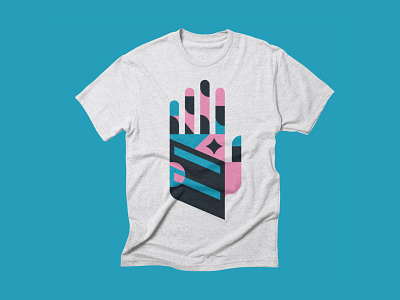 Hand T shirt apparel brand brand identity branding design flat geometric graphic design icon identity illustration logo logo design mark seal set type typography logo