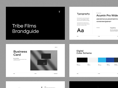 Tribe Films Brand Guide brand brand identity branding design film geometric graphic design guide guideline icon identity logo logo design mark production seal set style guide type typography logo