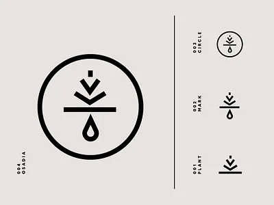 Osadia Branding Logo black bottle brand brand identity branding circle design geometric graphic design icon identity logo logo design mark plant seal set tequila type typography logo