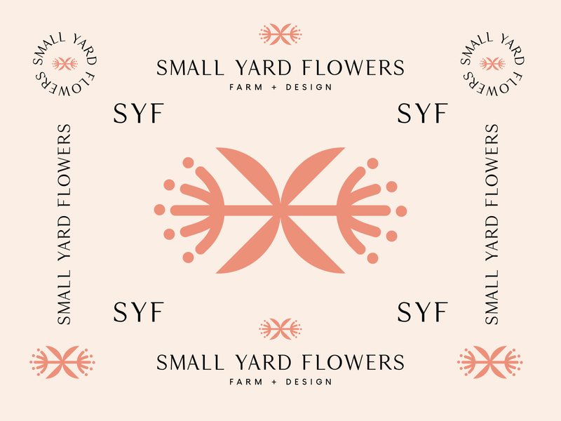 Small Yard Flowers Final Logos brand identity floral flower portland sustainable