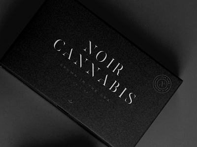 Noir Cannabis Logo Design / Package Design branding cannabis cbd illustrator luxury package design