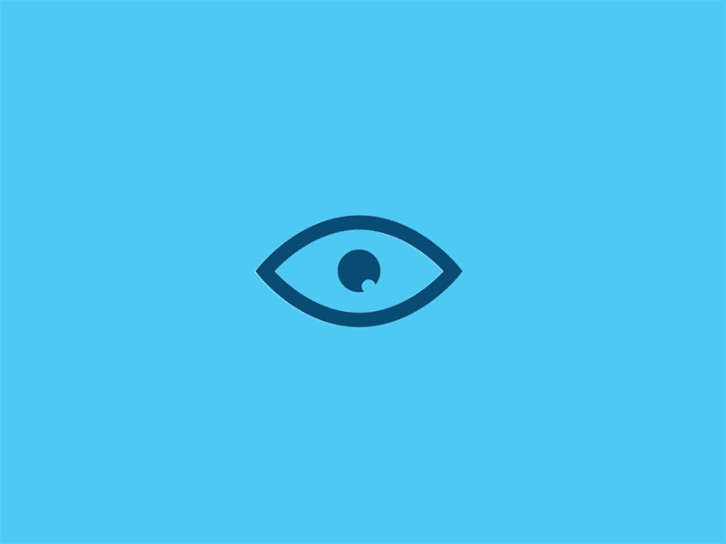 Insight Optics Logo Animation blue clean eye eyelid eyes graphic design iris logo logo design pupil scan yellow