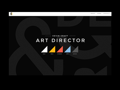 Personal Site art director color scheme design graphic graphic design illuminati illustration primary site triangles typography web design