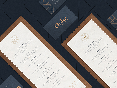 Clyde's Drink Menus