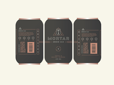 Mortar Beer Can beer branding can eye freemason hammer icon illustration logo mark masonry package pyramid symbol type work in progress