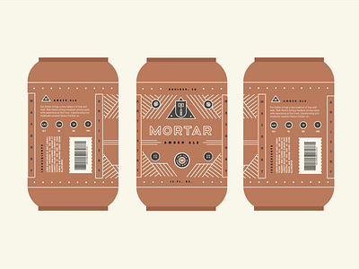 Mortar Cans Study 02 beer eye geometric graphic design hammer illustration logo masonry package pattern pyramid typography