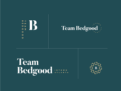Team Bedgood Logo Identity agency atlanta branding design estate geometric gold graphic design house icon logo logo design logotype mark monogram real estate seal set type typography