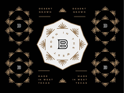 West Texas Spirits Concept black brand brand identity branding desert design geometric gold graphic design icon identity logo logo design mark seal sotol tequila texas type typography logo