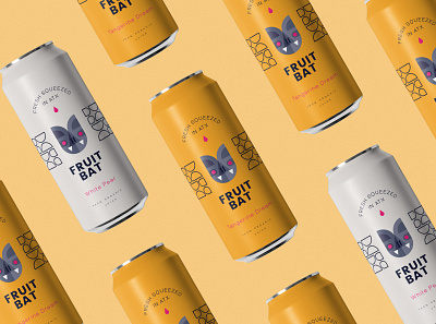 Fruit Bat Beverages beer brand brand identity branding design geometric graphic design icon identity illustration juice logo logo design mark package design packaging seal set type typography logo