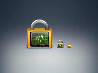 Secure Process icon lock process secure