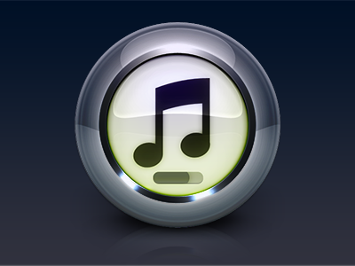iTunes 10 glossy icon itunes photoshop