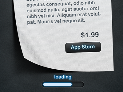 Loading ios ui dark
