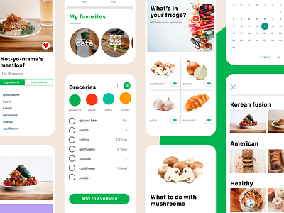 foodie app branding design mobile app ui design