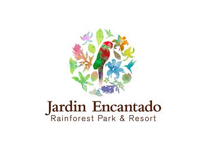 Jardin Encantado logo brand identity branding logo