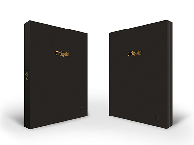 Citigold Welcome Kit branding graphic design print