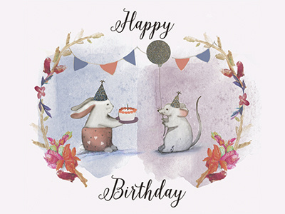 Birthday Card illustration