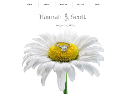 Wedding Website design muse website