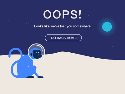 Daily UI #8 - 404 page