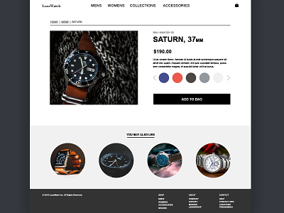 Daily UI #12 - E-commerce shop (single item) dailyui e-commerce ui design web design