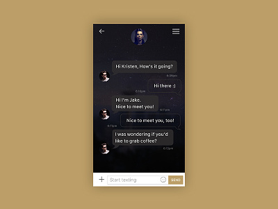 Daily UI #13 - Direct Message (chat) chat design messaging ui