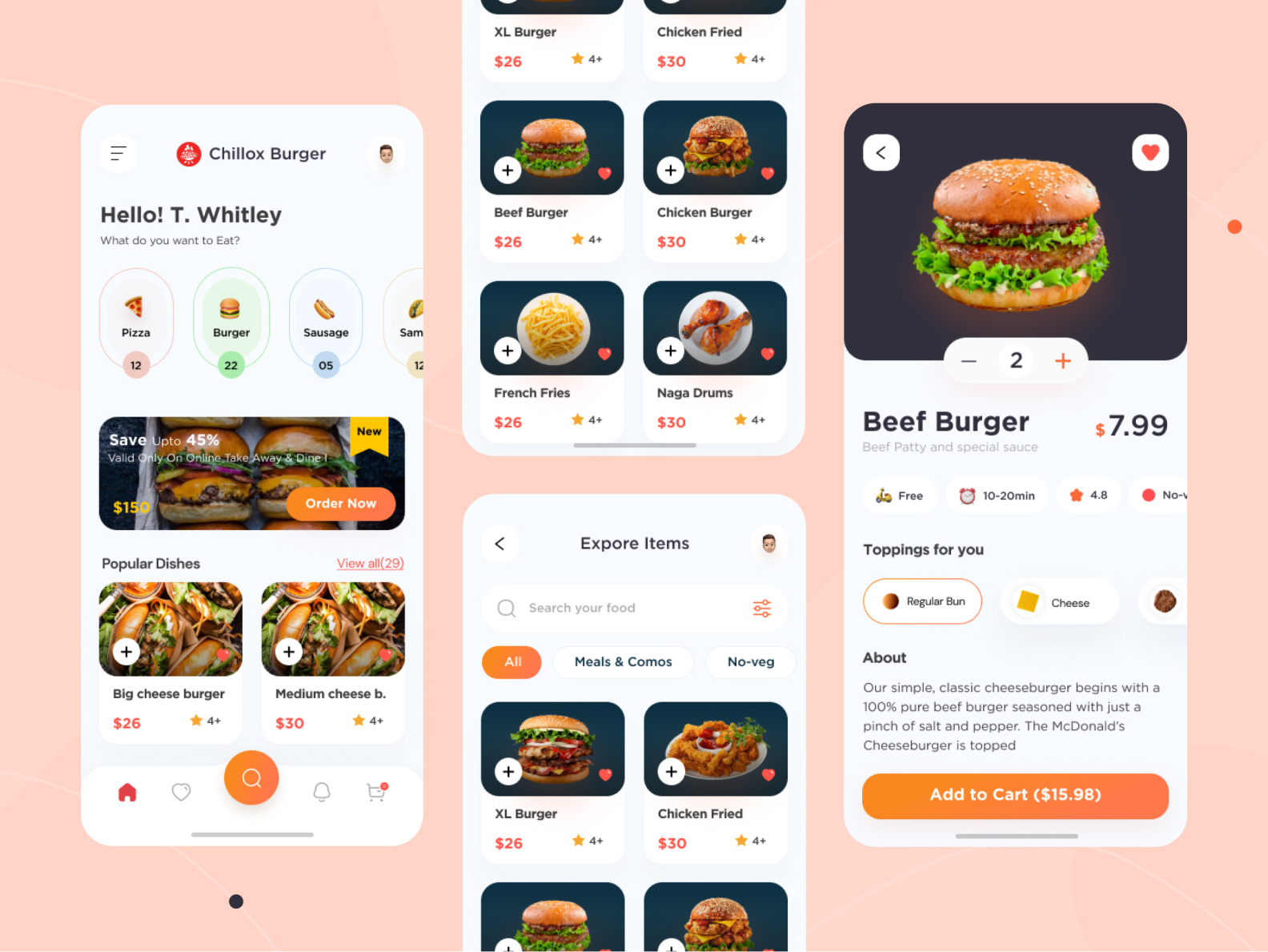 Food Delivery App 🍔 by Vikram Mali on Dribbble