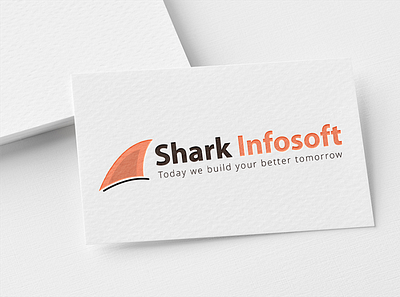 Shark Infosoft Logo logo mockup logodesign shark infosoft logo shark infosoft logo