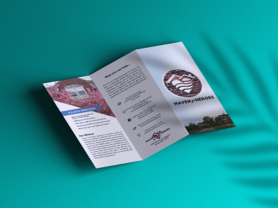 Haven for Heroes Brochure advertising branding brochure brochure design design fundraising