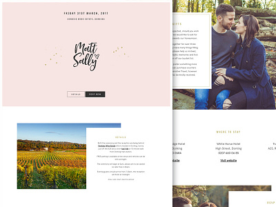 Matt + Sally Wedding Website
